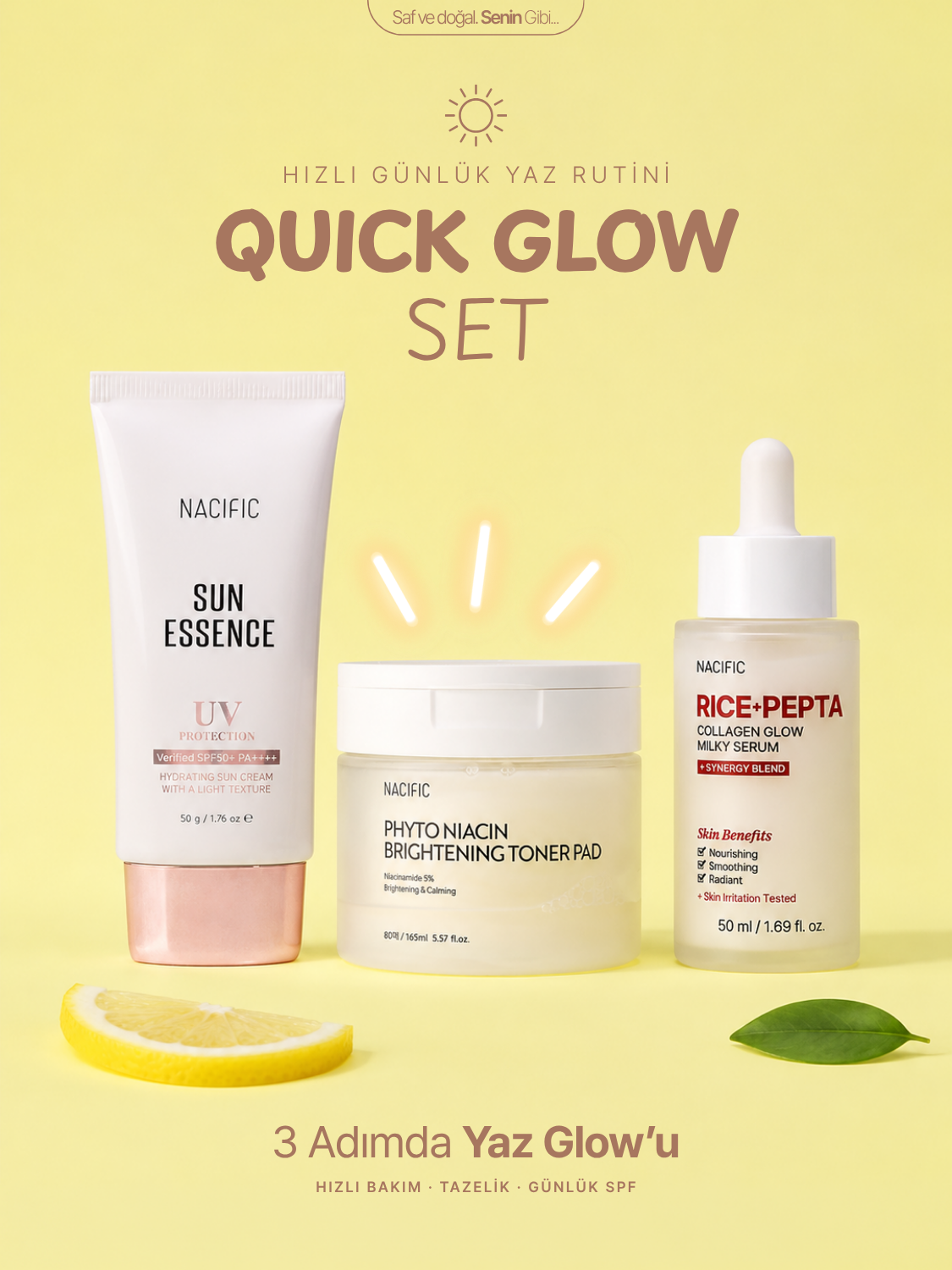⚡ SUMMER QUICK GLOW SET (Hızlı Günlük Yaz Rutini)