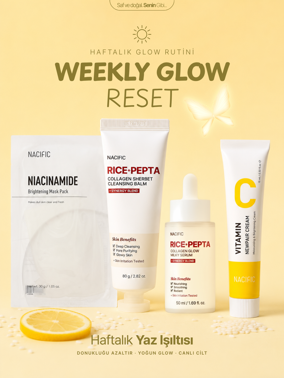 ✨ SUMMER WEEKLY GLOW RESET (Haftalık Glow Rutini)