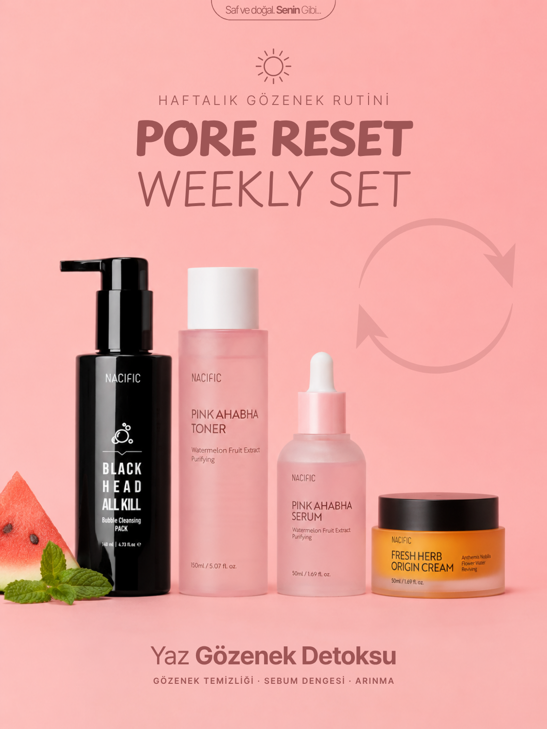 🫧 SUMMER PORE RESET WEEKLY SET (Haftalık Gözenek Rutini)