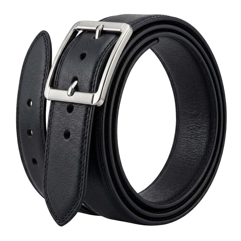 Leather Belt in Black