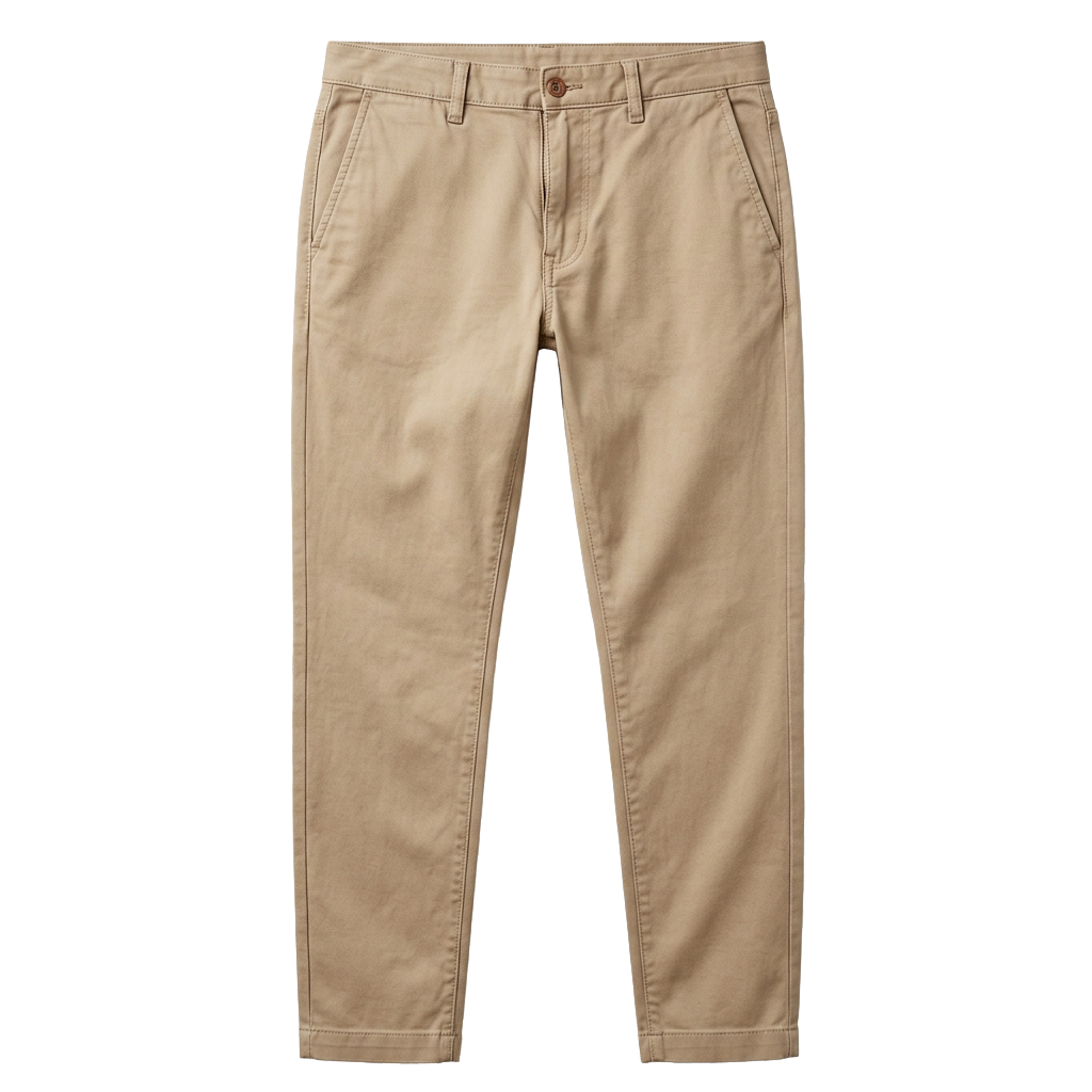 Slim Chino Pants in Beige
